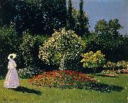 Claude Monet Jeanne-Marguerite Lecadre in the Garden Sainte-Adresse oil painting on canvas